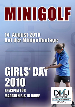 Deutsche Minigolf Jugend (DMJ) ruft "Girls Day" aus